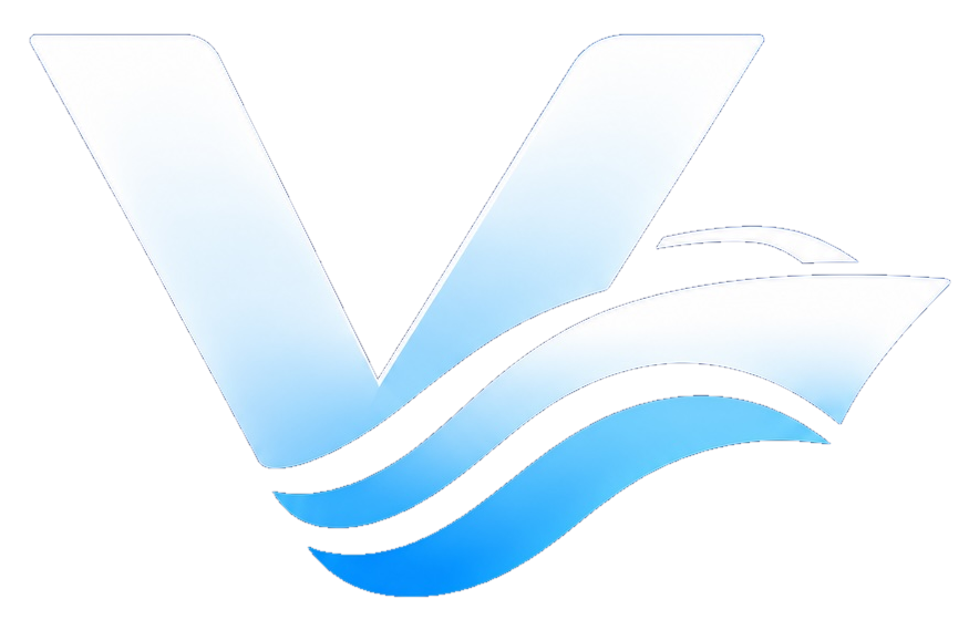 Vesselhand logo with wave symbol